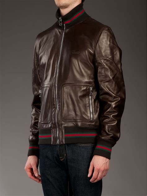 Gucci leather jackets for men